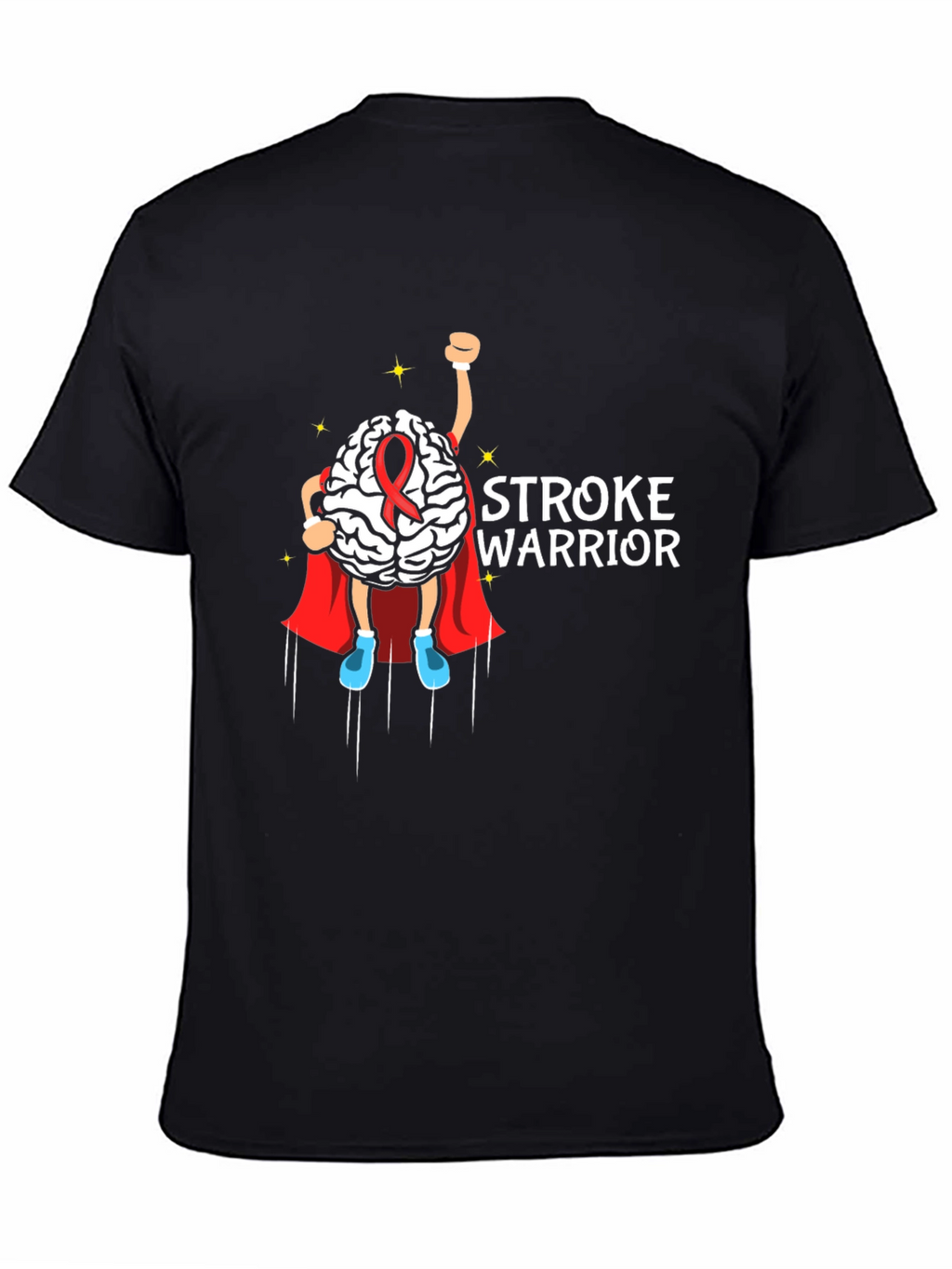 Stroke Warrior Brain Superhero T-Shirt