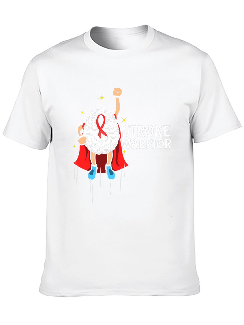 Stroke Warrior Brain Superhero T-Shirt