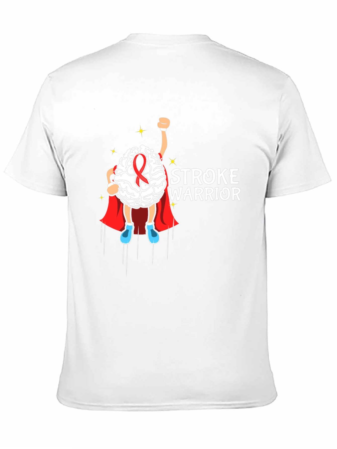 Stroke Warrior Brain Superhero T-Shirt
