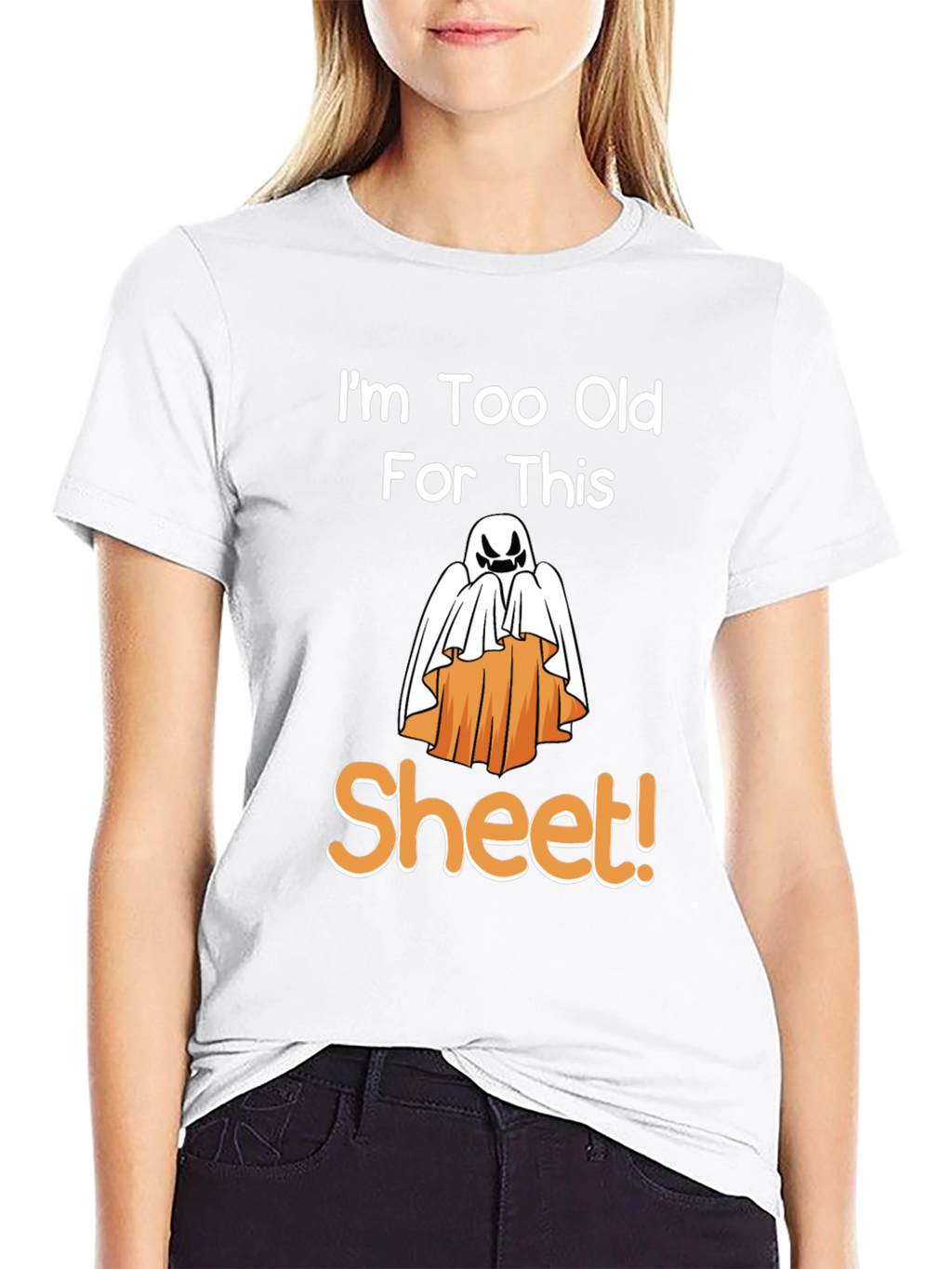 Funny Halloween Ghost Sheet T-Shirt