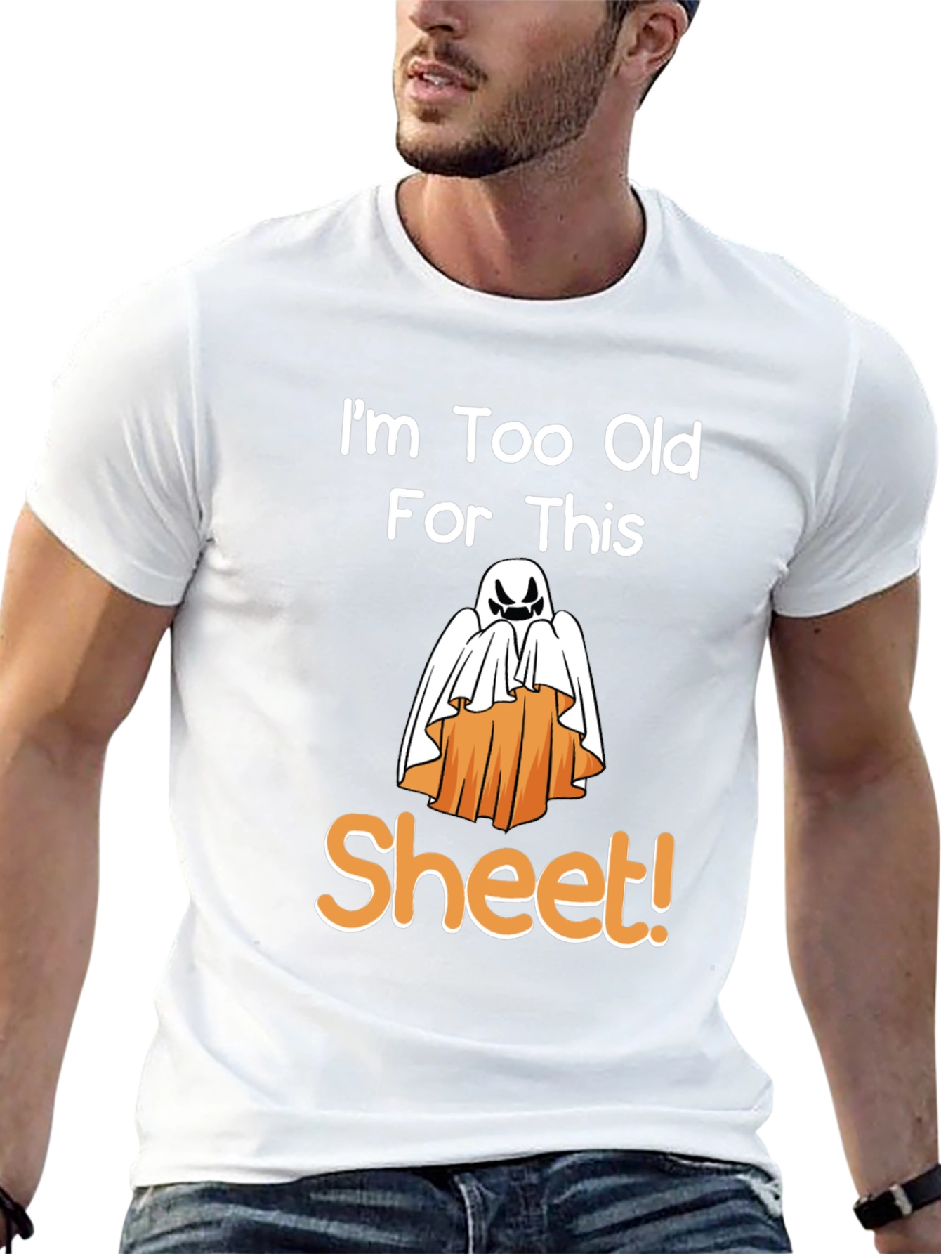 Funny Halloween Ghost Sheet T-Shirt