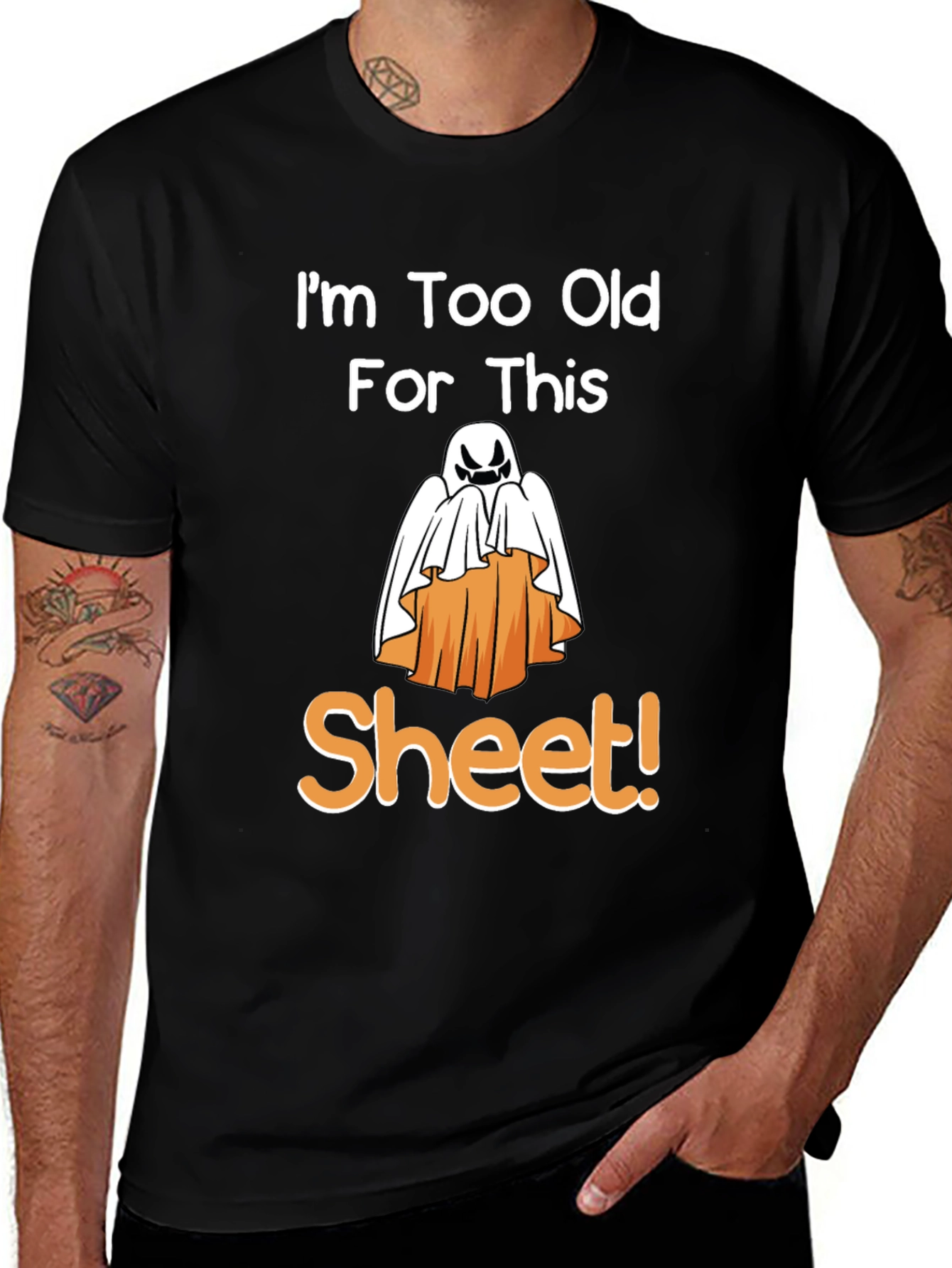 Funny Halloween Ghost Sheet T-Shirt