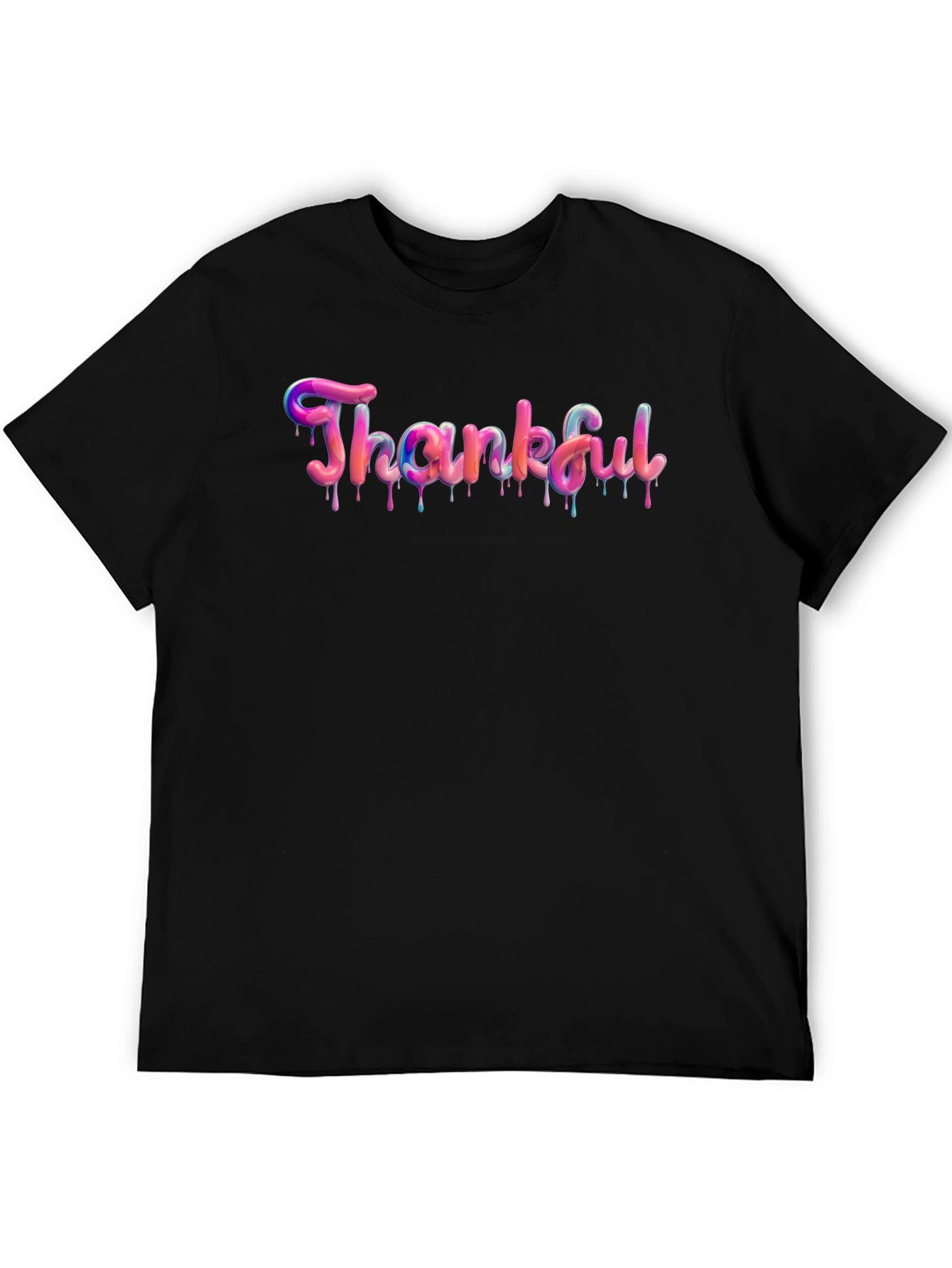 Thankful Graphic T-Shirt - Black