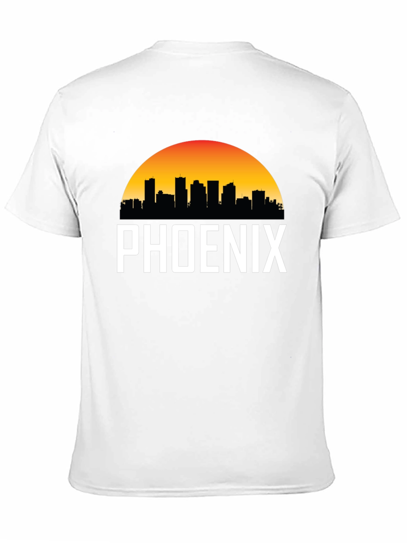 Phoenix Cityscape Graphic Tee - Black