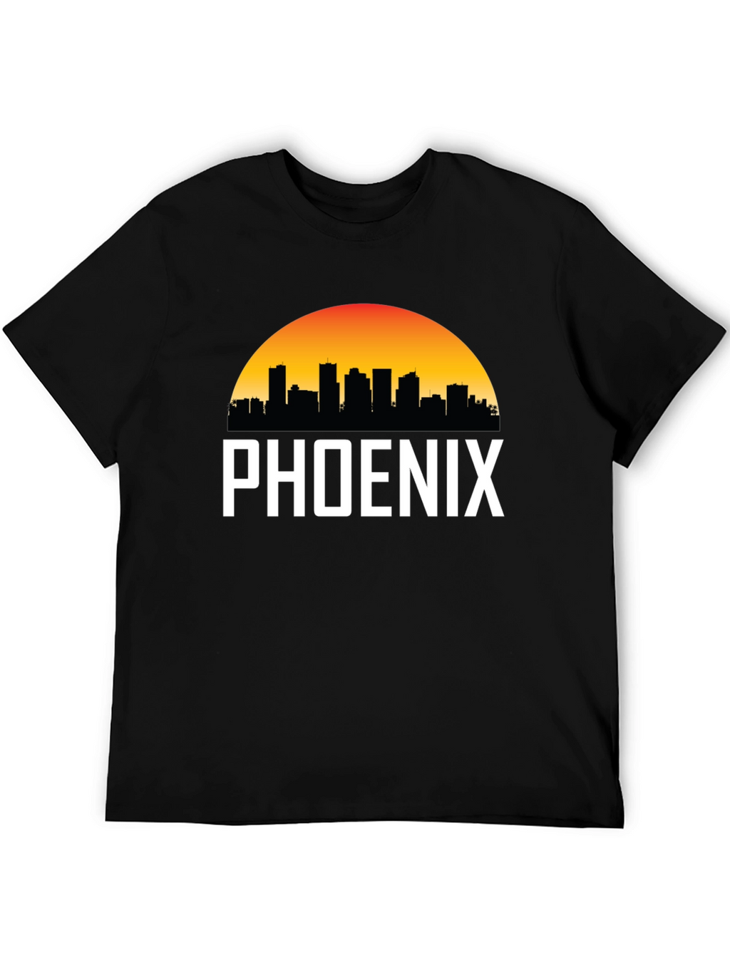 Phoenix Cityscape Graphic Tee - Black
