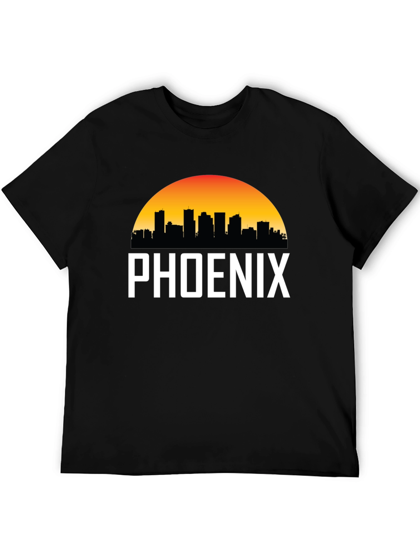 Phoenix Cityscape Graphic Tee - Black