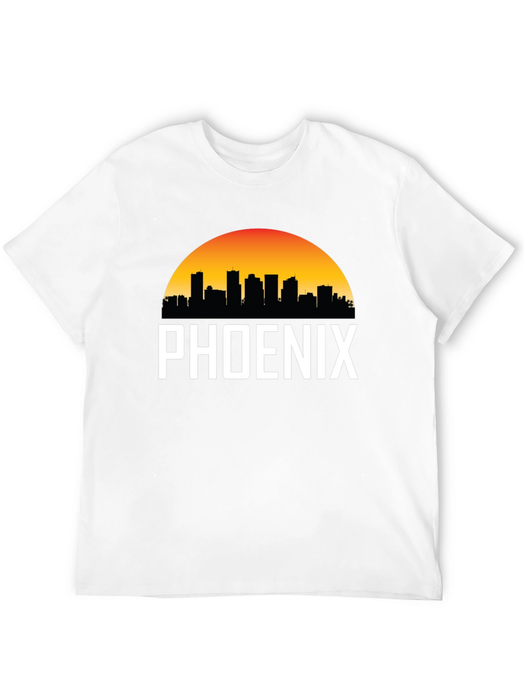 Phoenix Cityscape Graphic Tee - Black