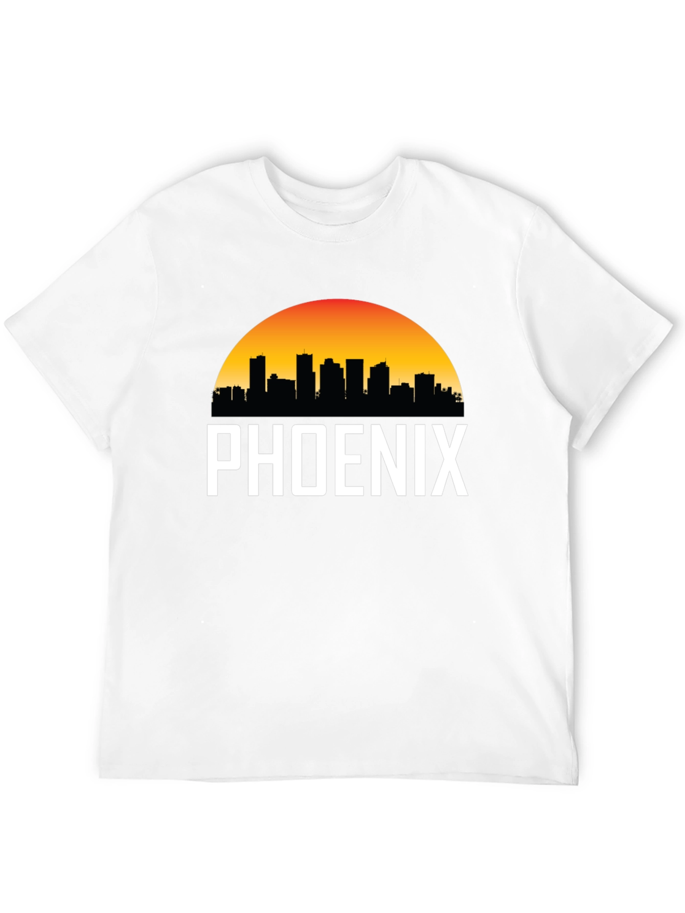 Phoenix Cityscape Graphic Tee - Black