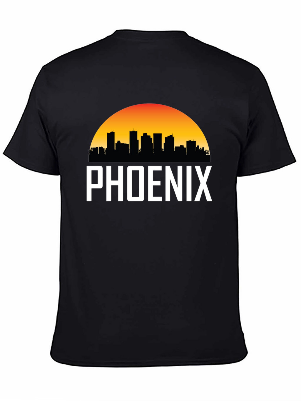 Phoenix Cityscape Graphic Tee - Black