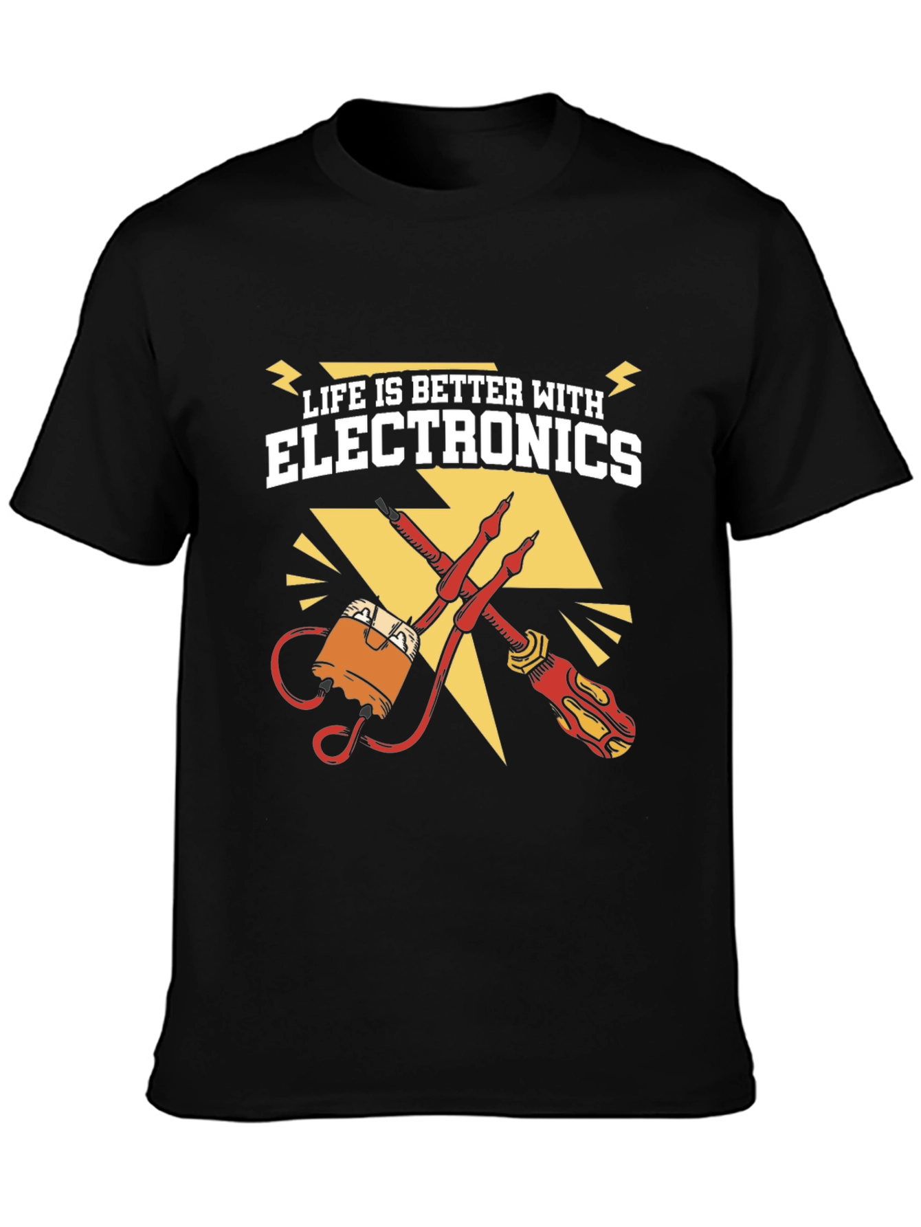 Life is Better with Electronics Graphic T-Shirt