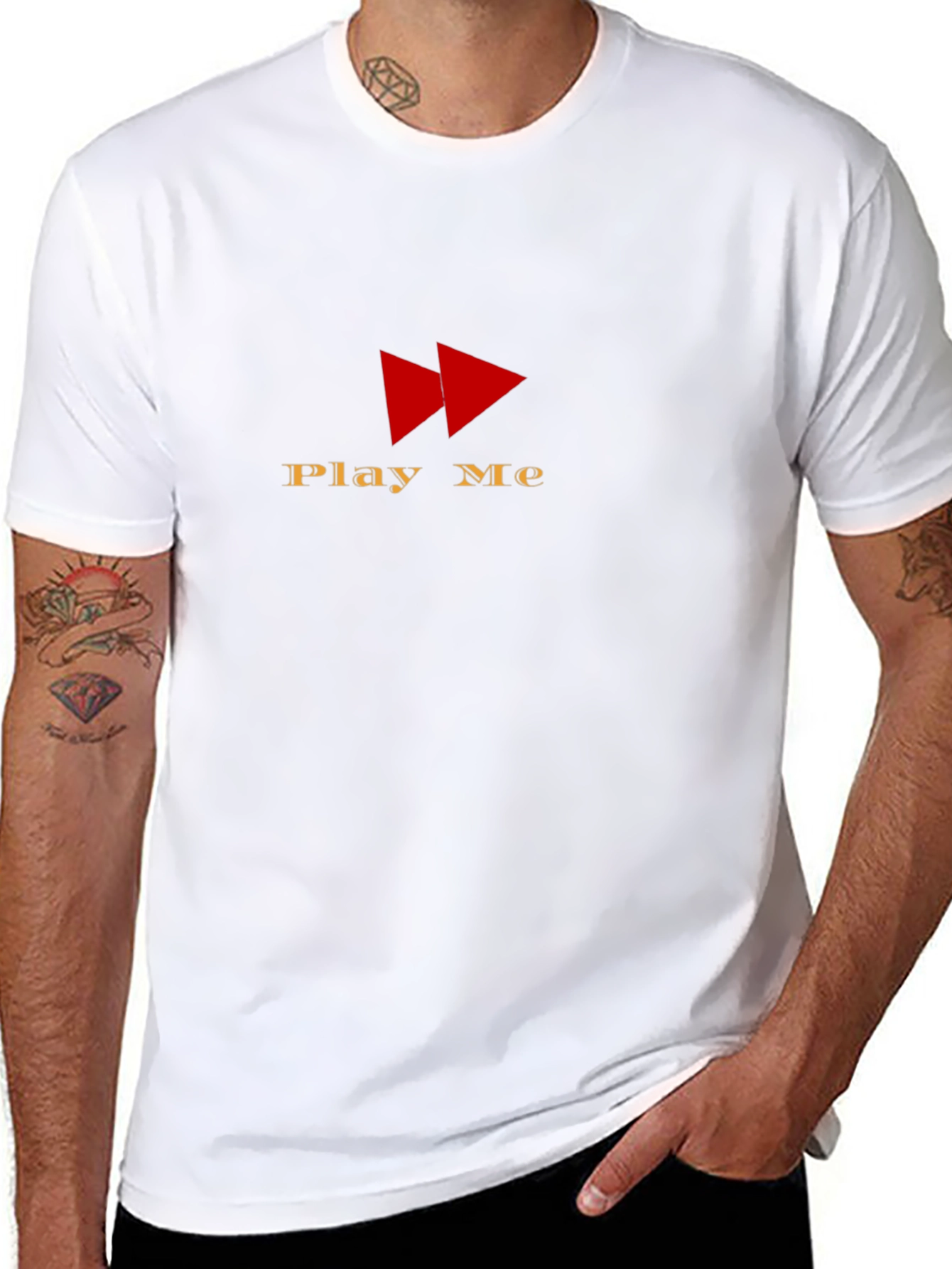 Play Me Graphic T-Shirt - Black
