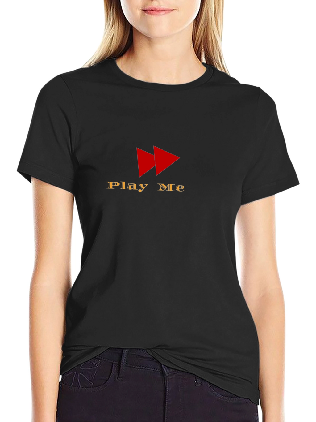 Play Me Graphic T-Shirt - Black