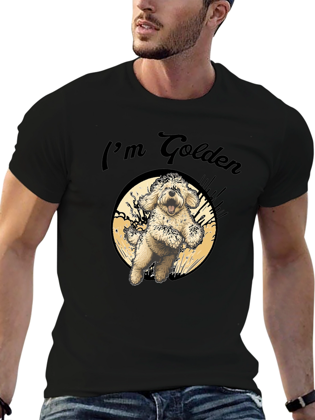 Im Golden T-Shirt - Cute Dog Design