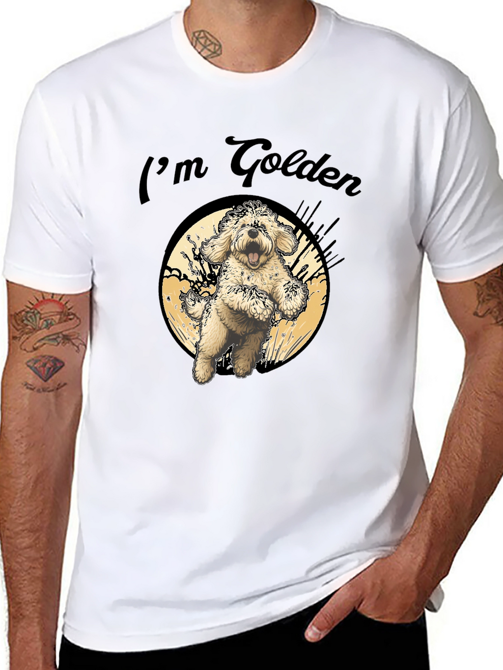 Im Golden T-Shirt - Cute Dog Design