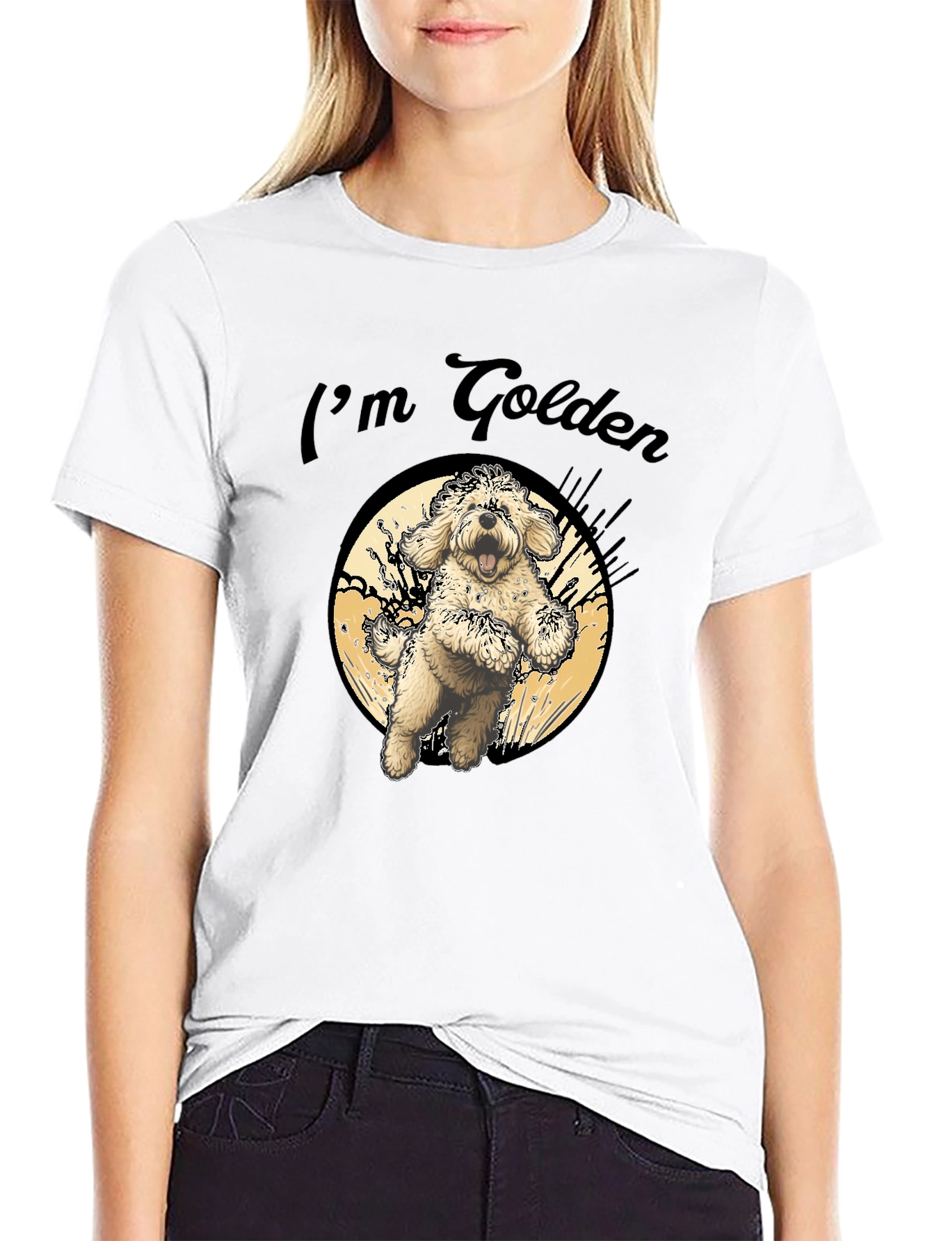 Im Golden T-Shirt - Cute Dog Design