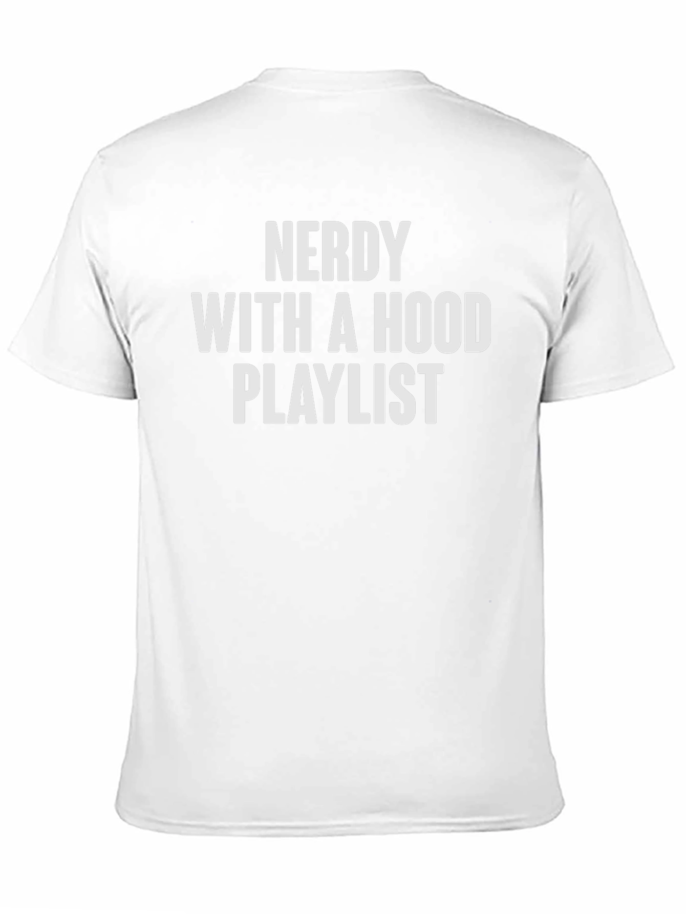 Nerdy With a Hood Playlist Graphic Tee