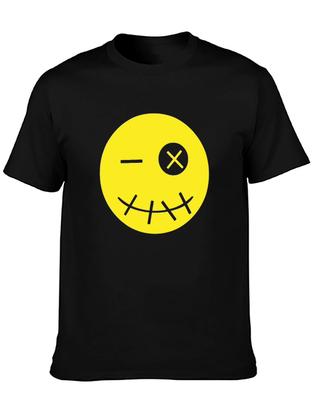 Winking Emoji Black T-Shirt