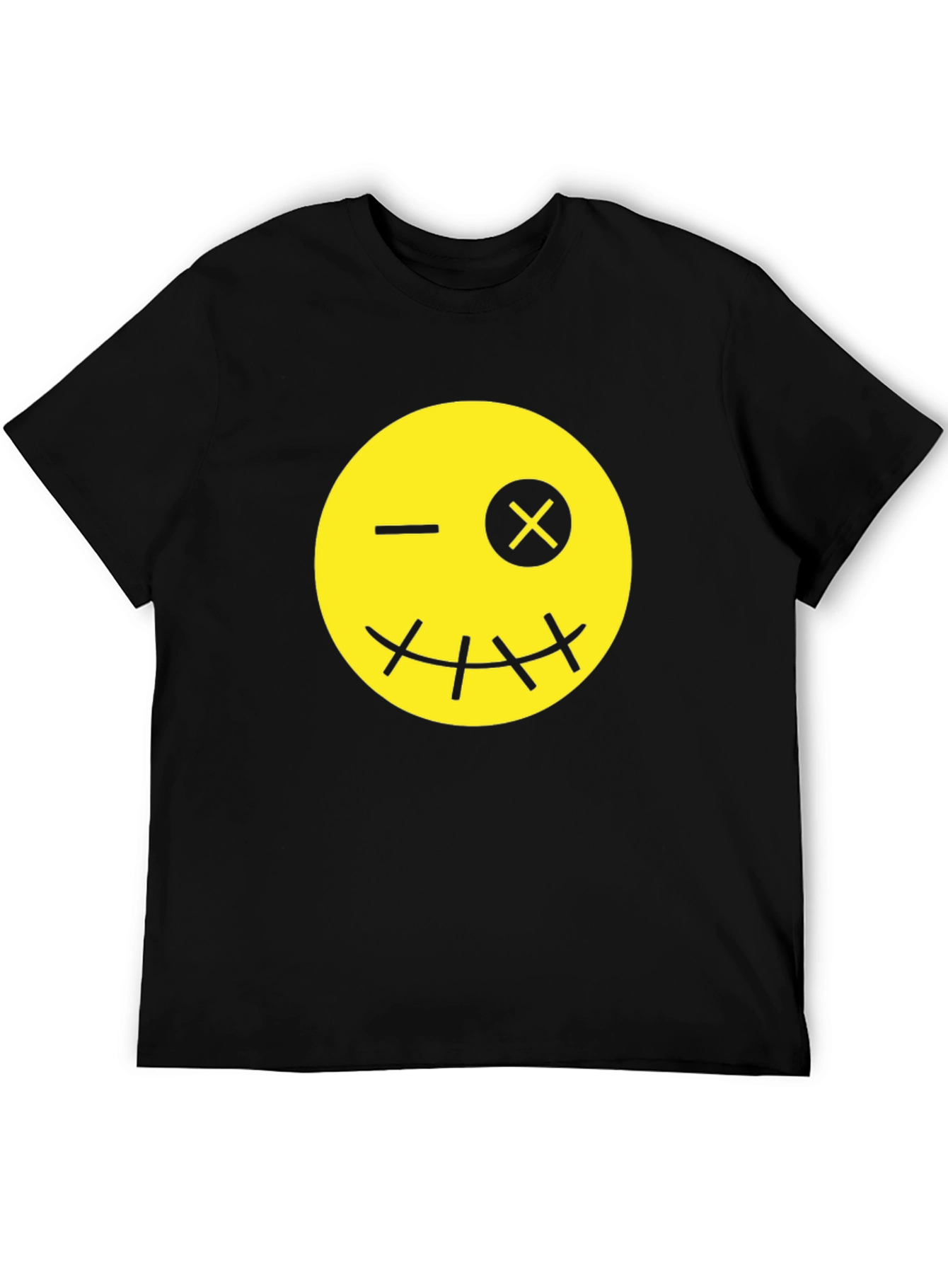 Winking Emoji Black T-Shirt