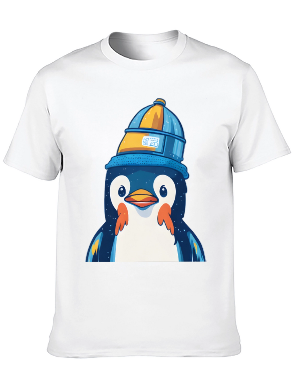 Penguin in a Bucket Hat Graphic Tee