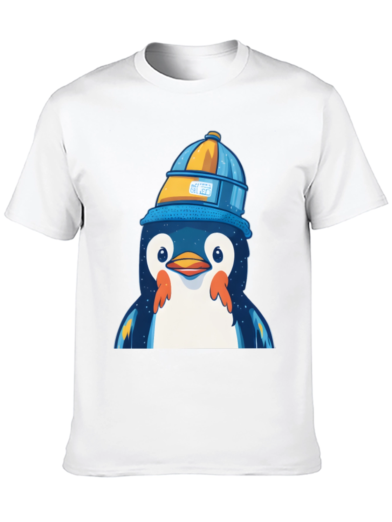 Penguin in a Bucket Hat Graphic Tee