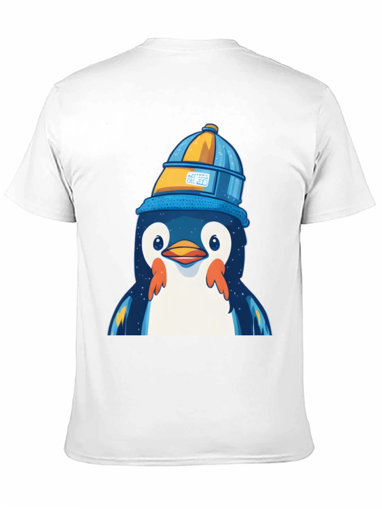 Penguin in a Bucket Hat Graphic Tee