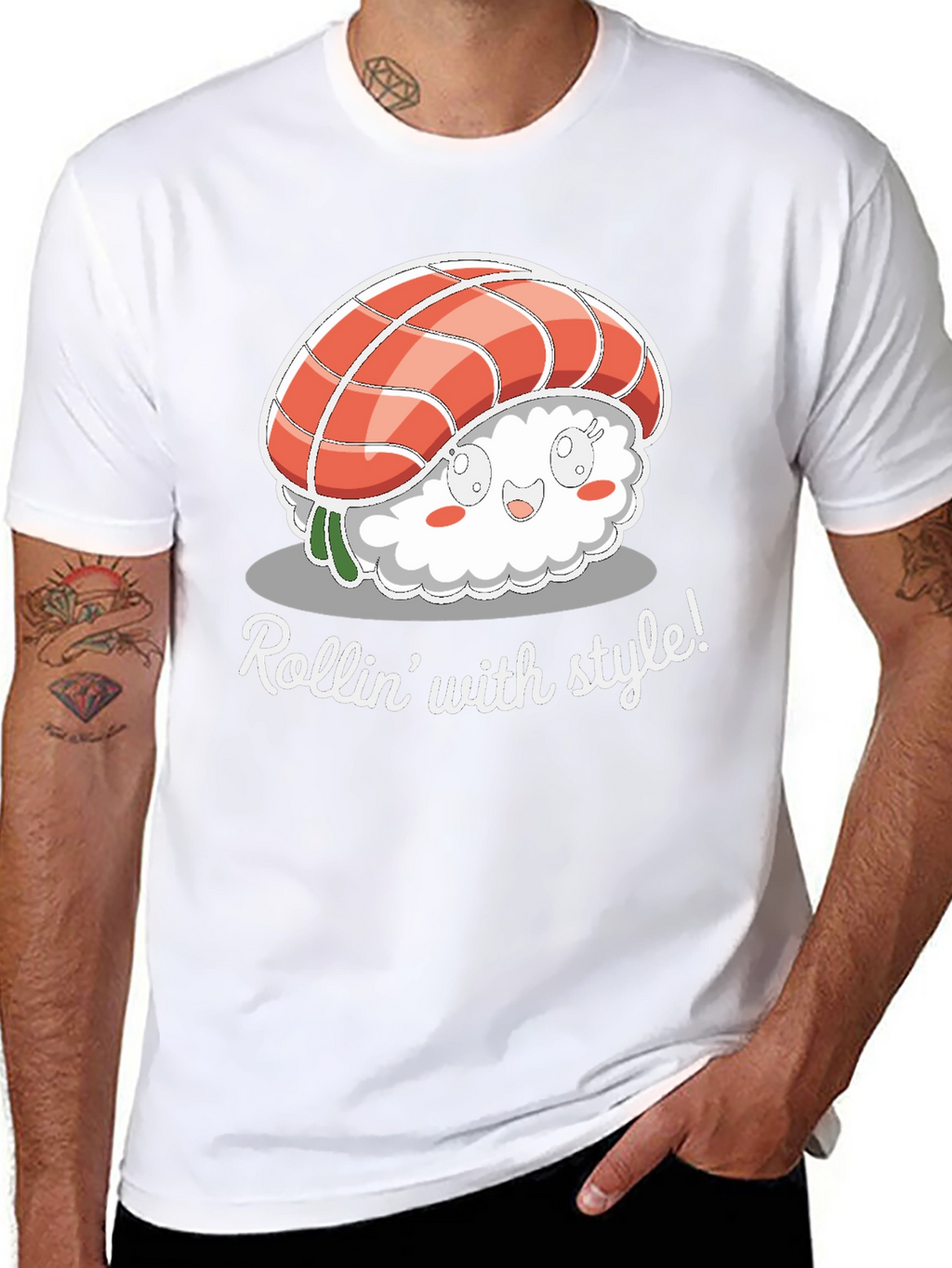 Rollin With Style Sushi Graphic Tee