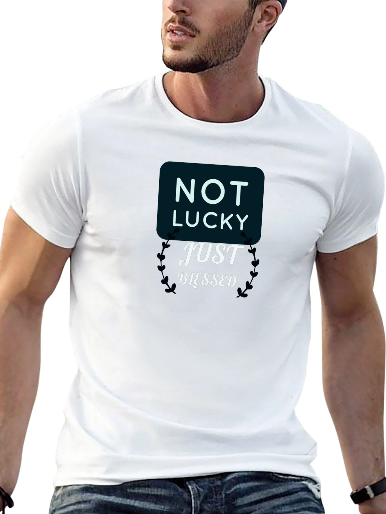 Not Lucky Just Blessed Black T-Shirt