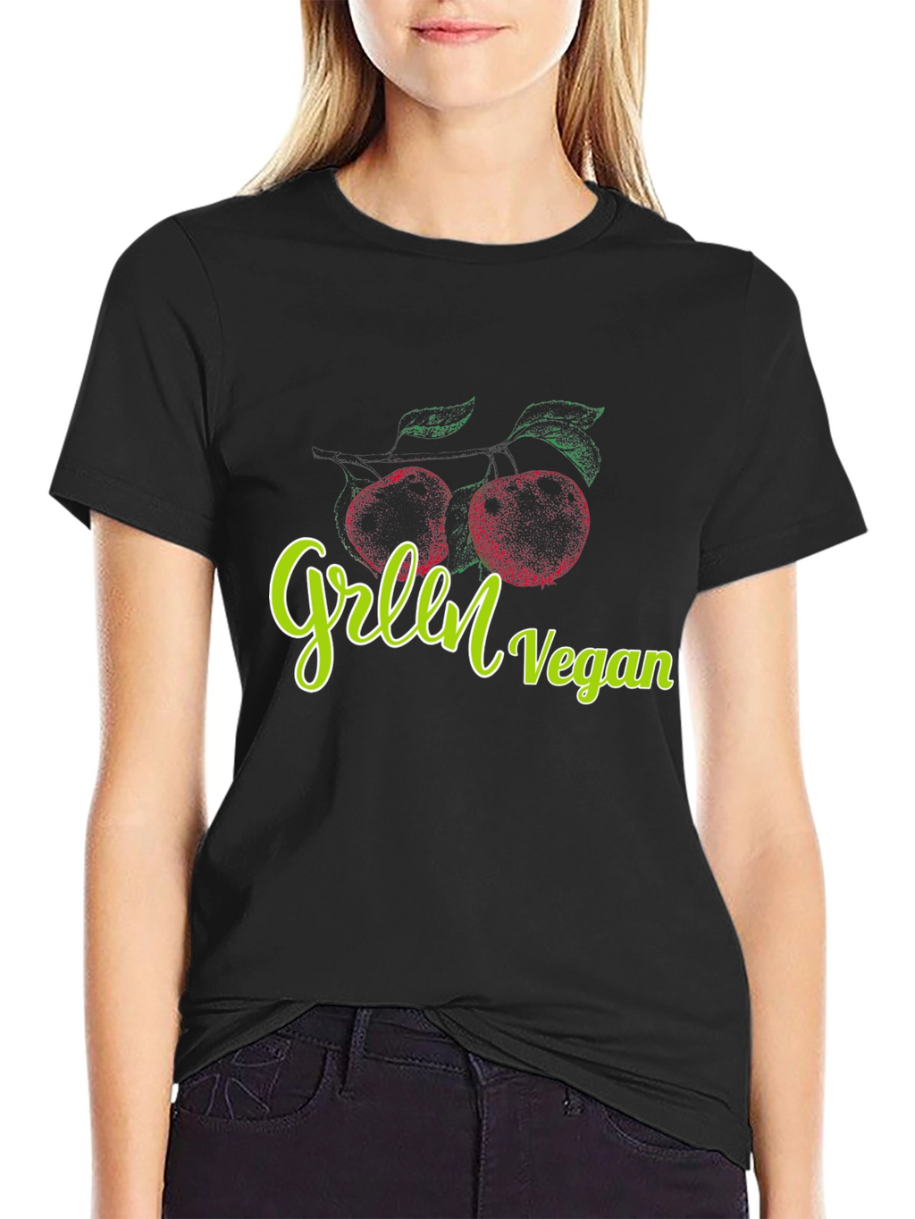 Green Vegan Graphic Tee - Stylish and Comfortable