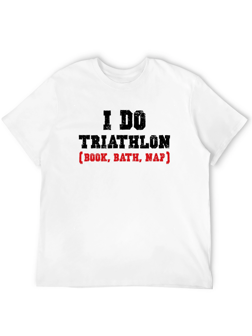 Funny Triathlon Book Bath Nap T-Shirt