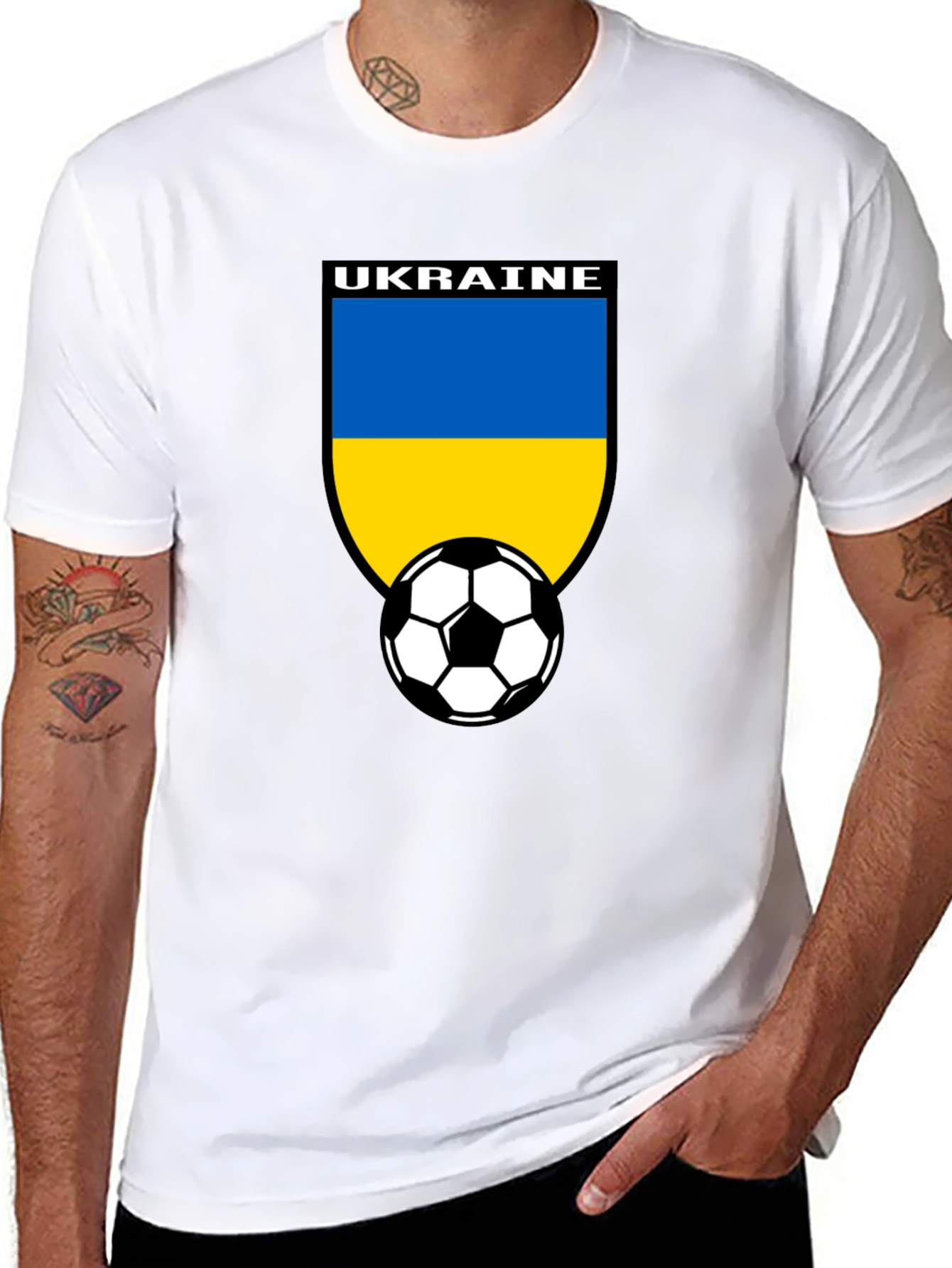 Ukraine Soccer T-Shirt - National Pride Football Tee