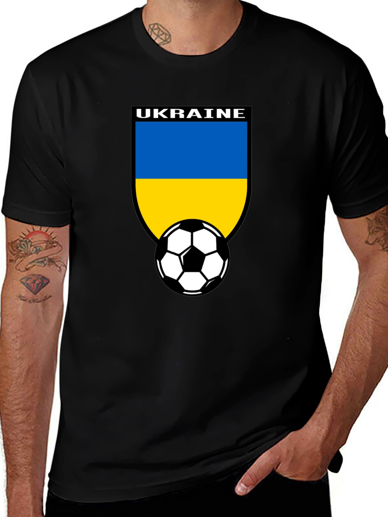 Ukraine Soccer T-Shirt - National Pride Football Tee