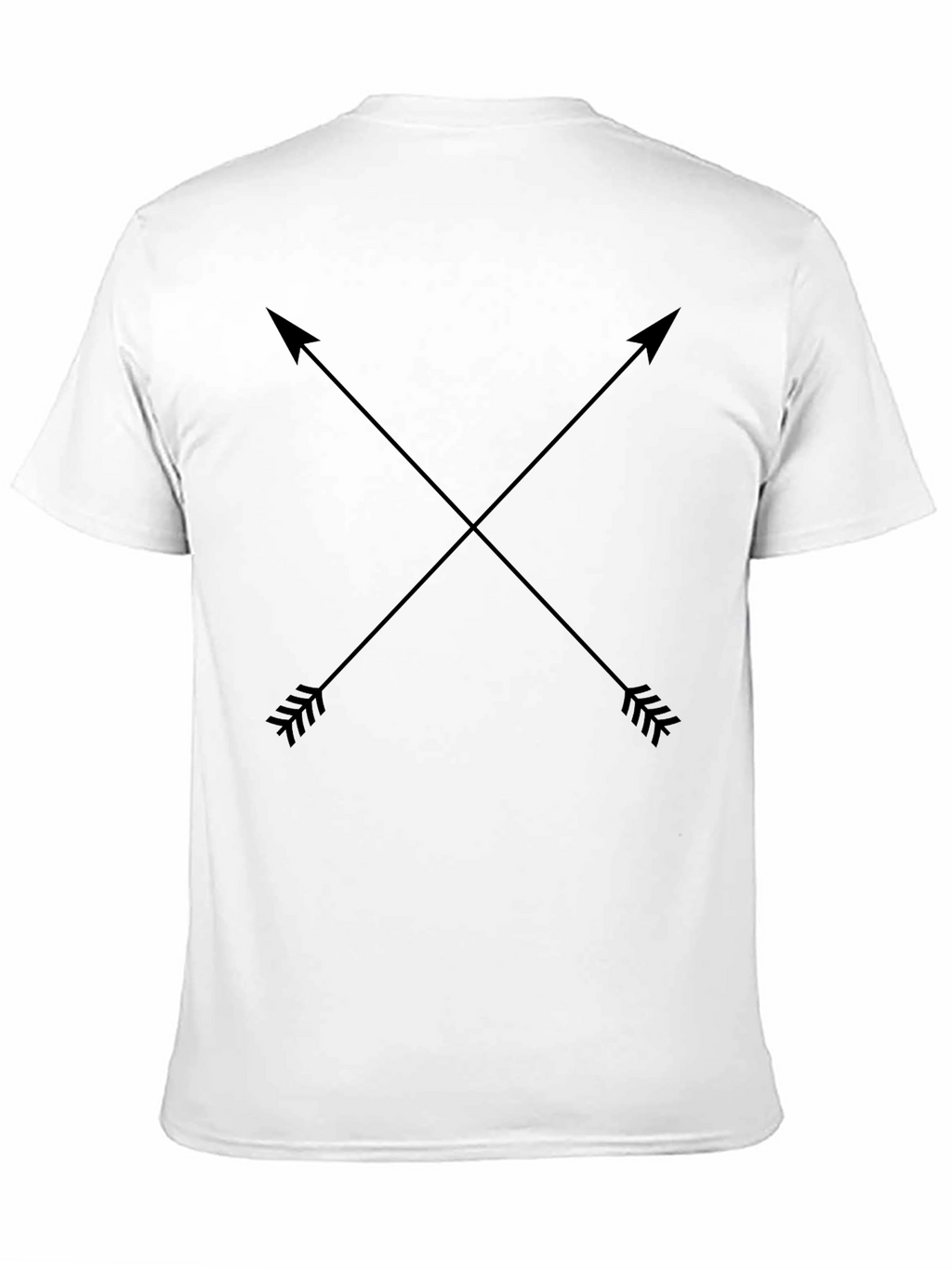 Crossed Arrows Graphic Tee - Black Cotton Blend