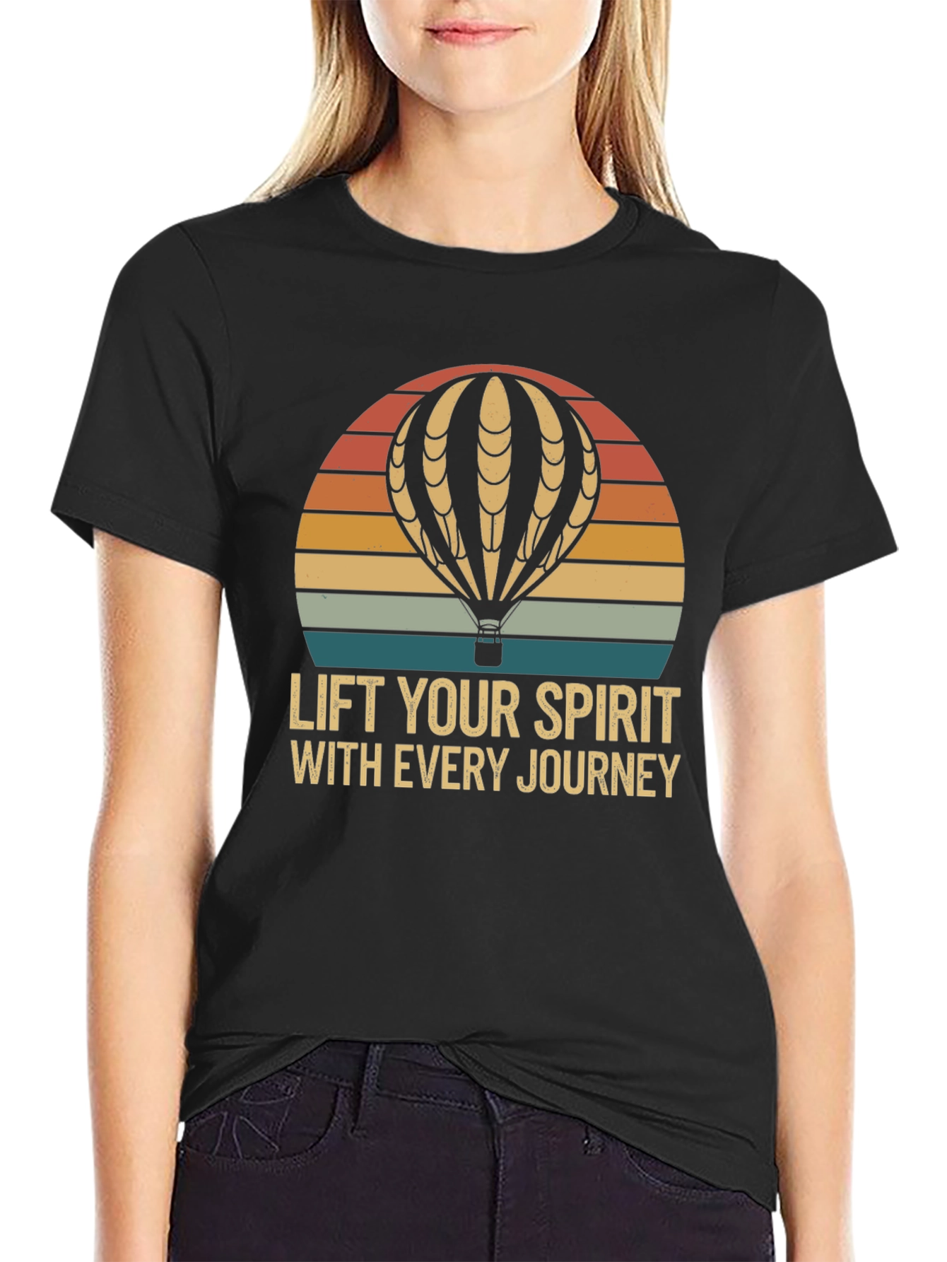 Lift Your Spirit Hot Air Balloon Graphic Tee