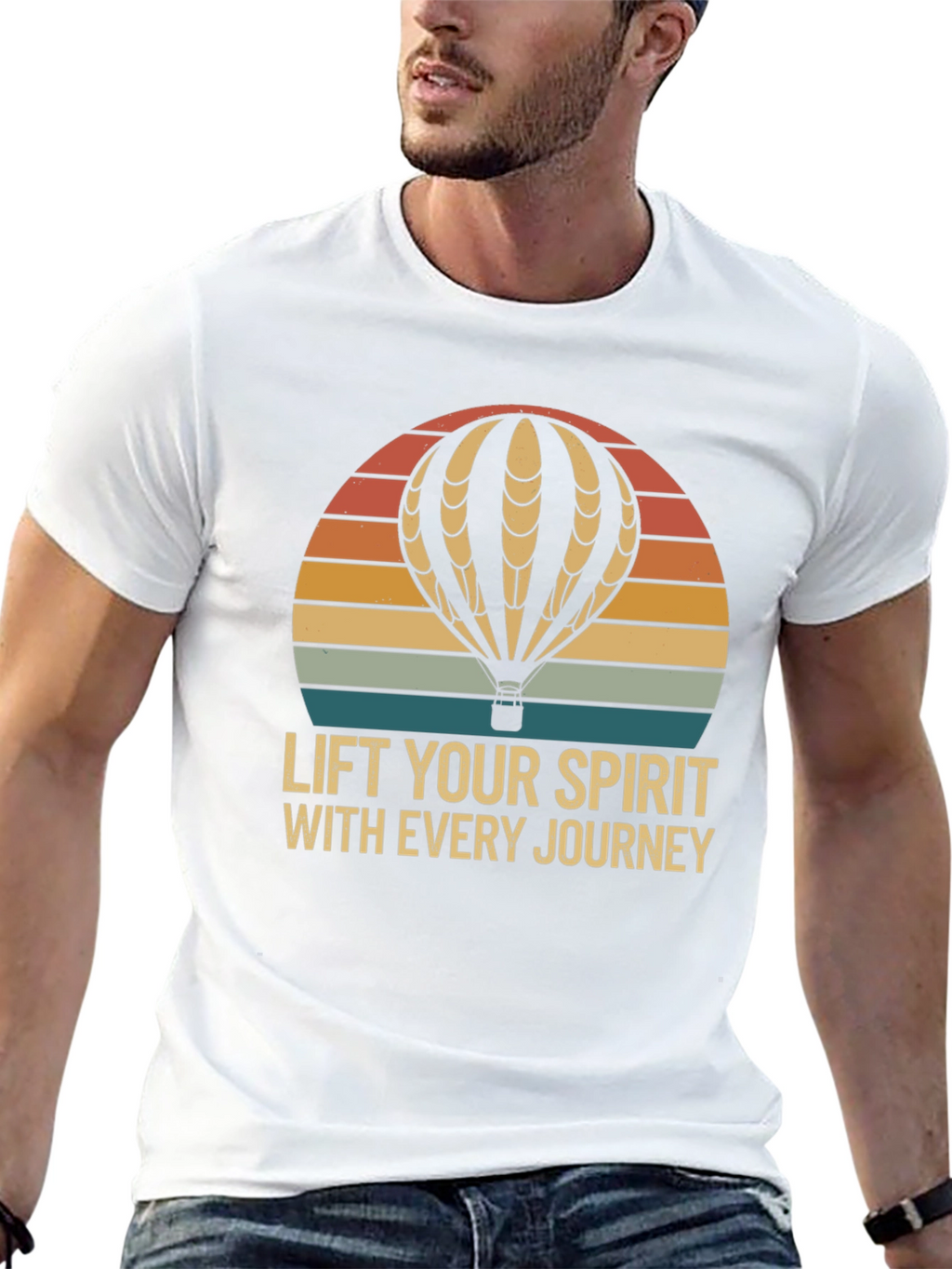 Lift Your Spirit Hot Air Balloon Graphic Tee