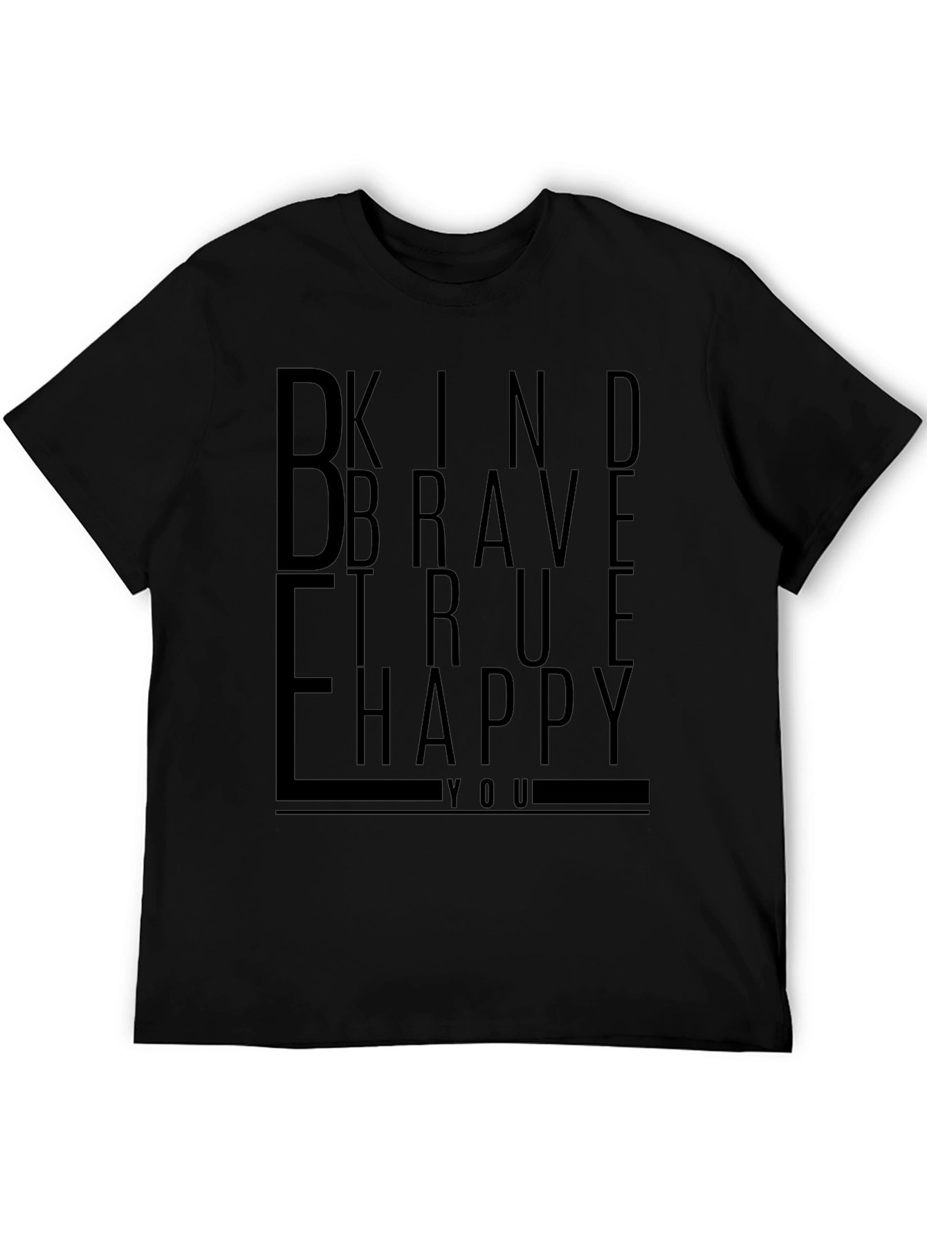 Be Kind Brave True Happy Graphic Tee