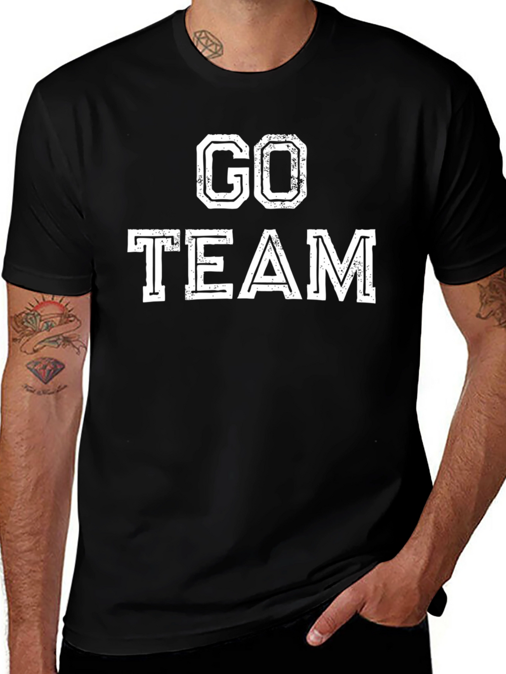 Go Team Graphic Tee - Black