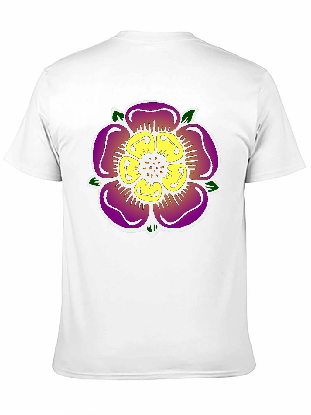 Floral Emblem Black T-Shirt