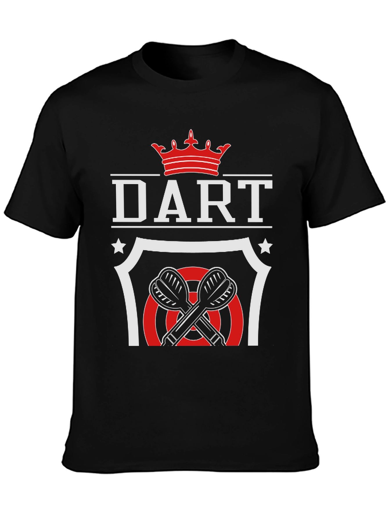Dart Crown T-Shirt - Black Graphic Tee