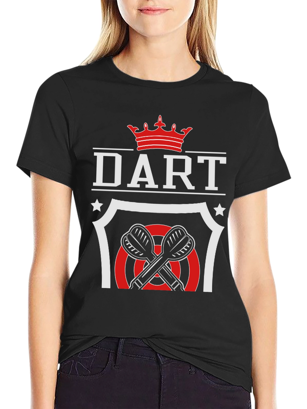 Dart Crown T-Shirt - Black Graphic Tee