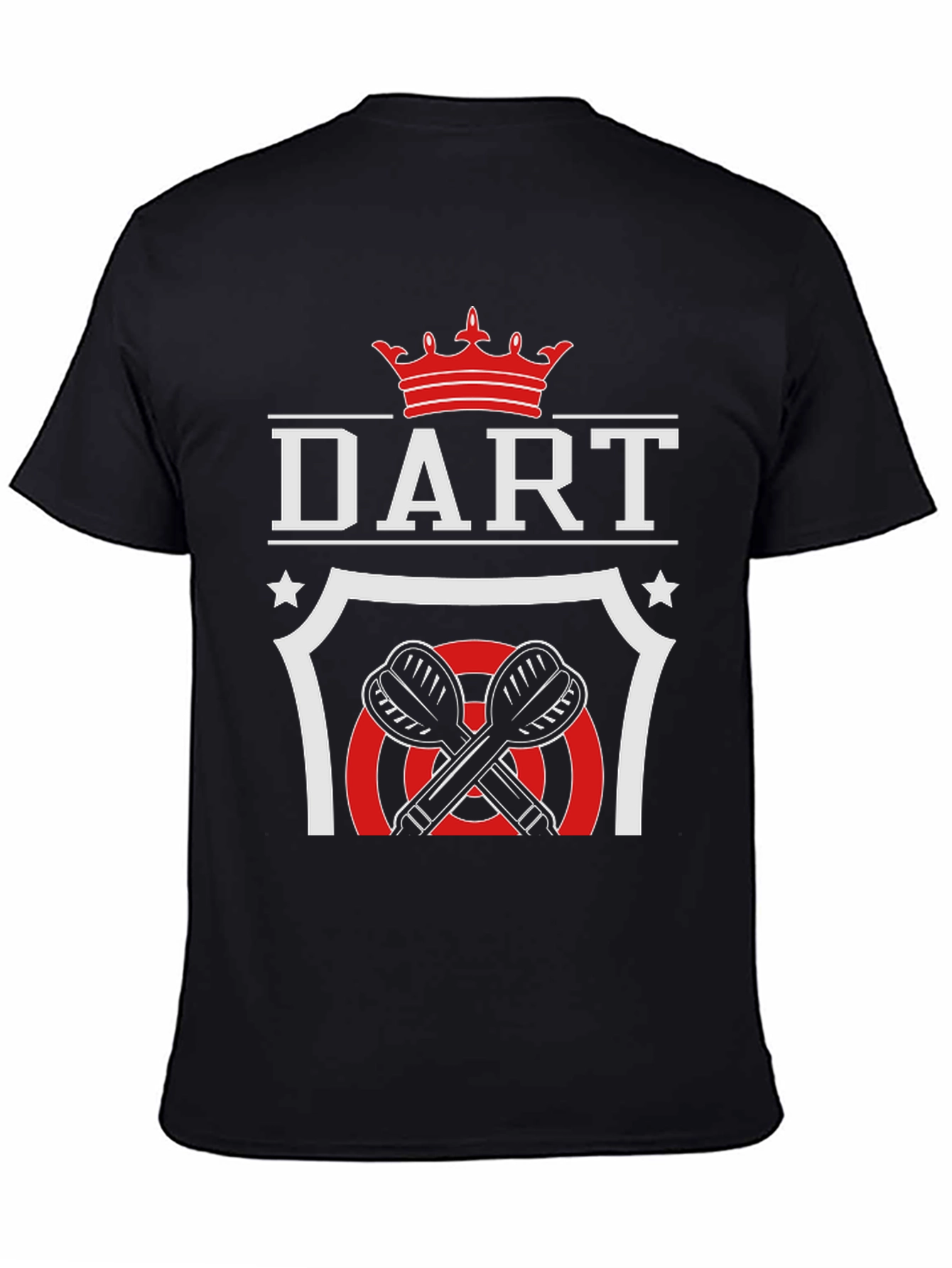 Dart Crown T-Shirt - Black Graphic Tee