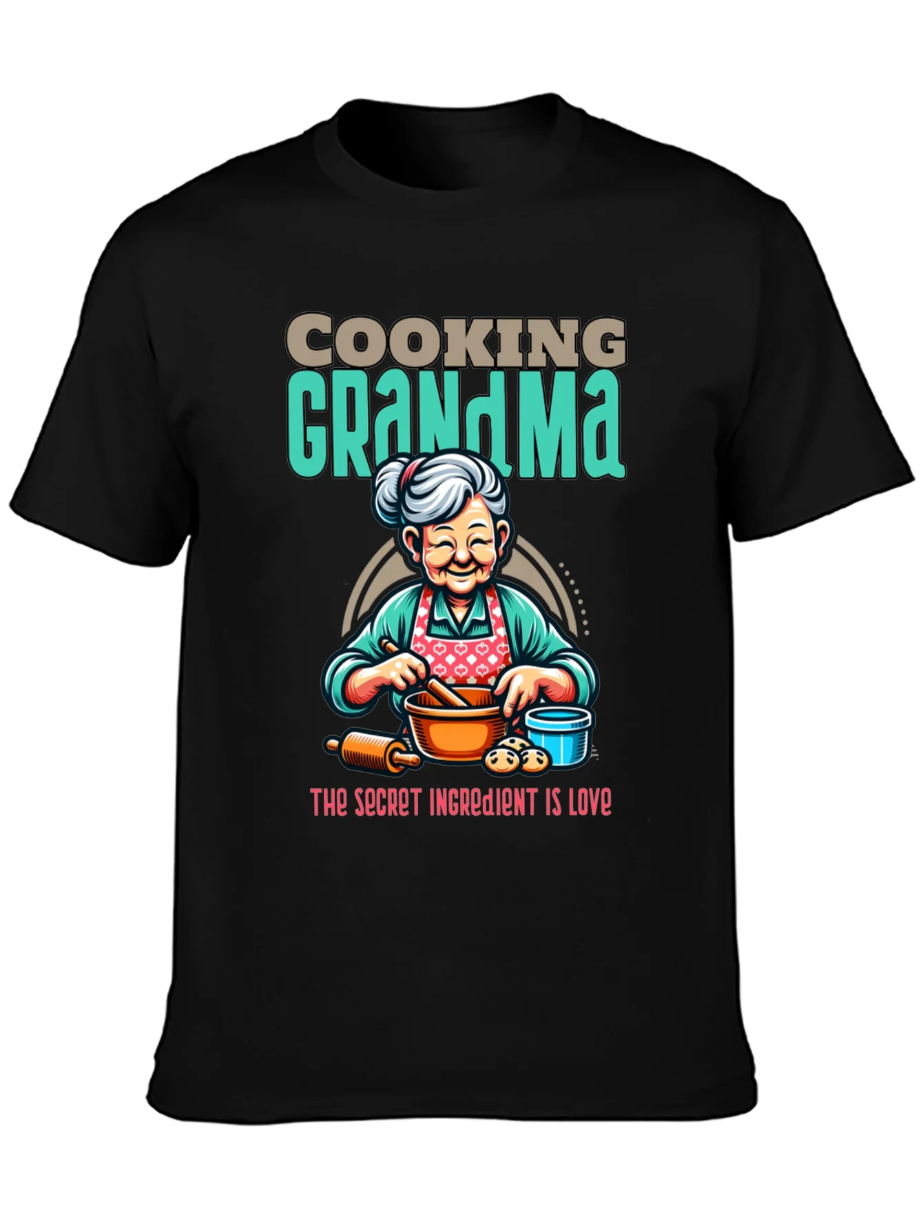 Cooking Grandma T-Shirt: Secret Ingredient is Love
