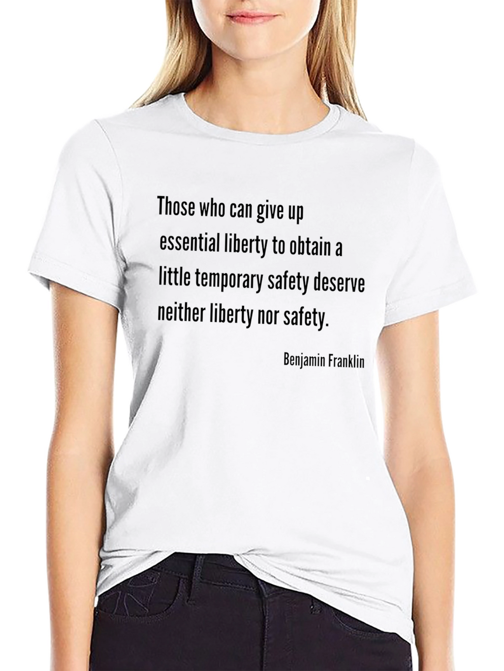 Benjamin Franklin Quote Graphic T-Shirt
