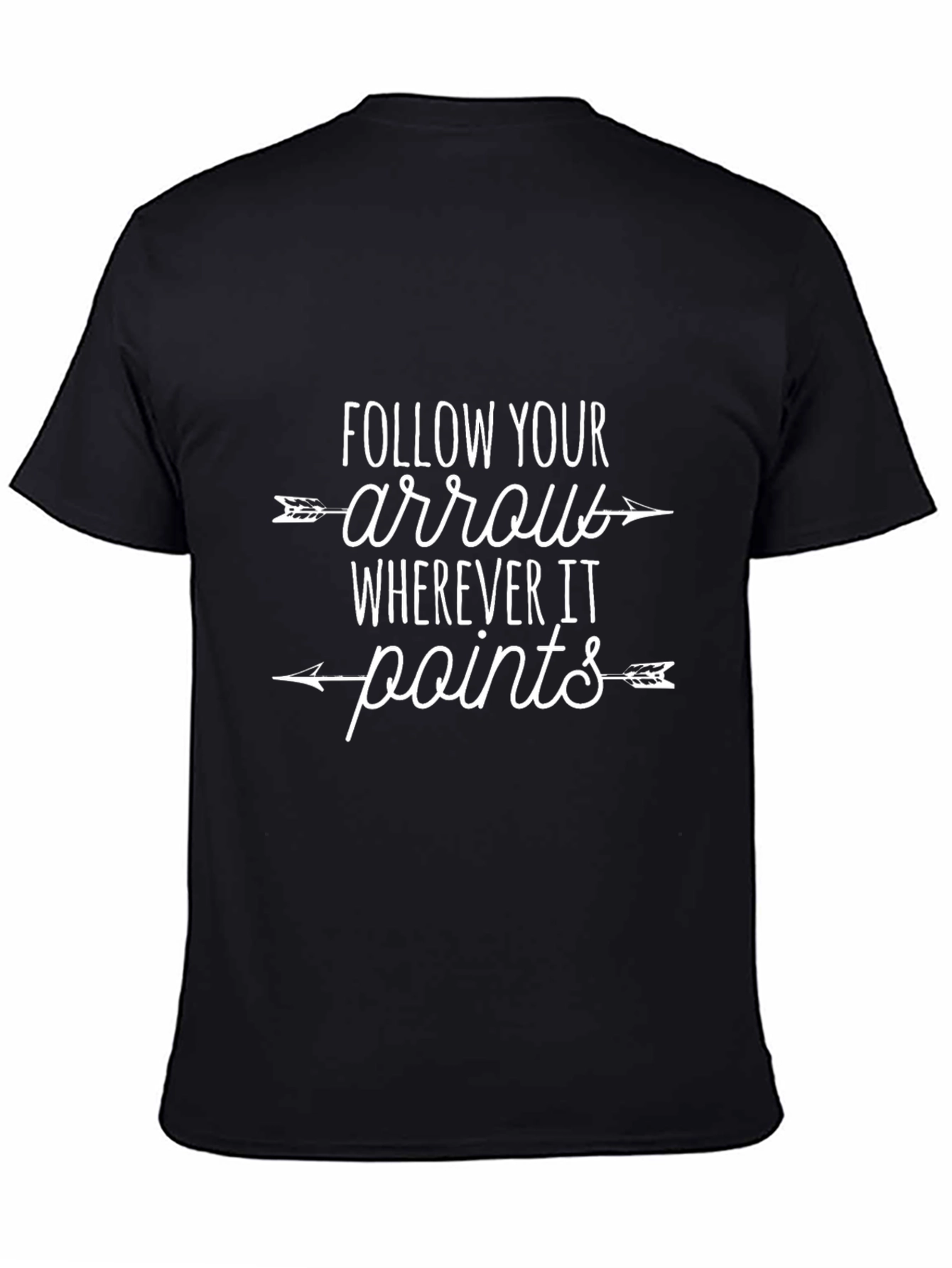 Follow Your Arrow Graphic Tee - Trendy Casual Wear
