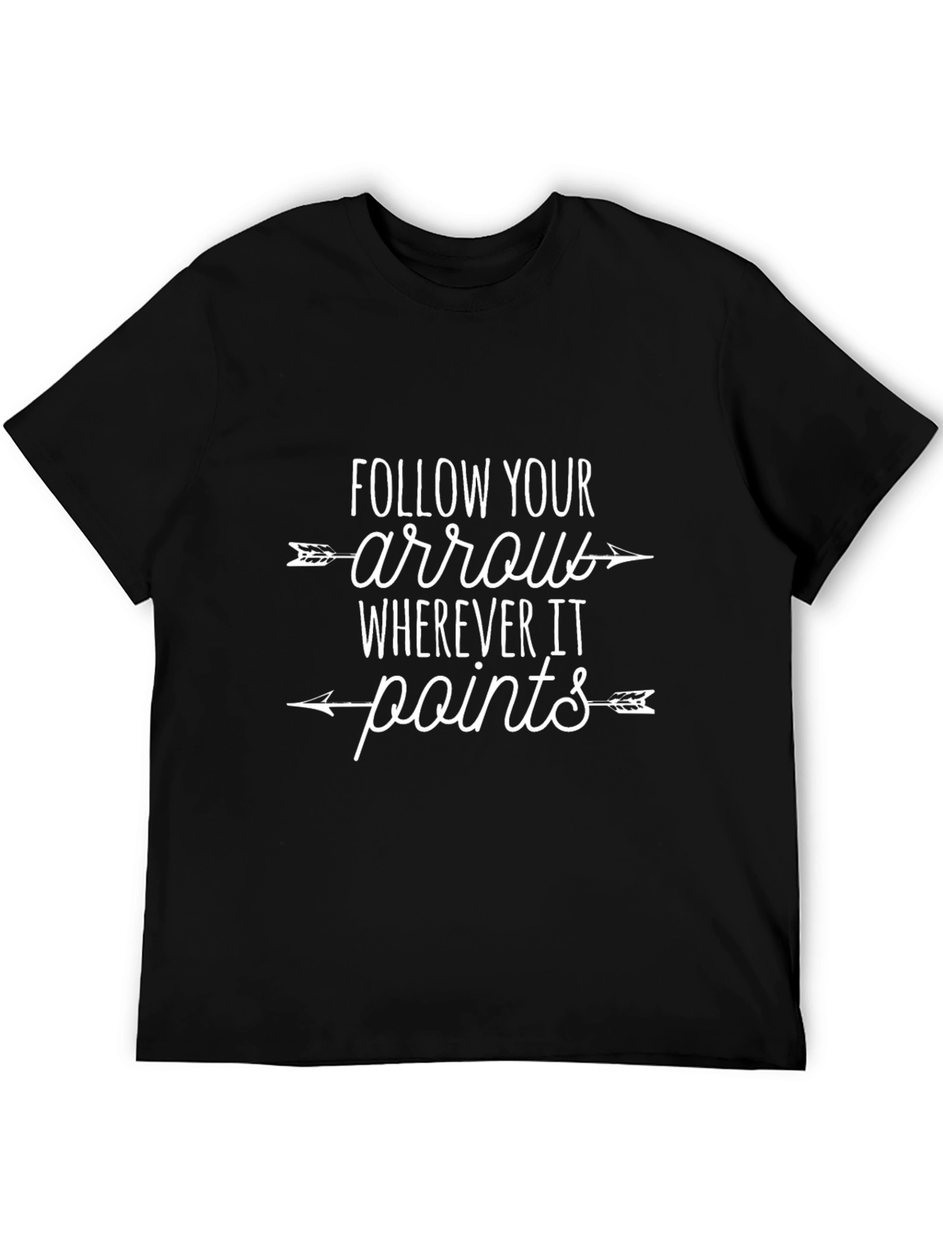 Follow Your Arrow Graphic Tee - Trendy Casual Wear