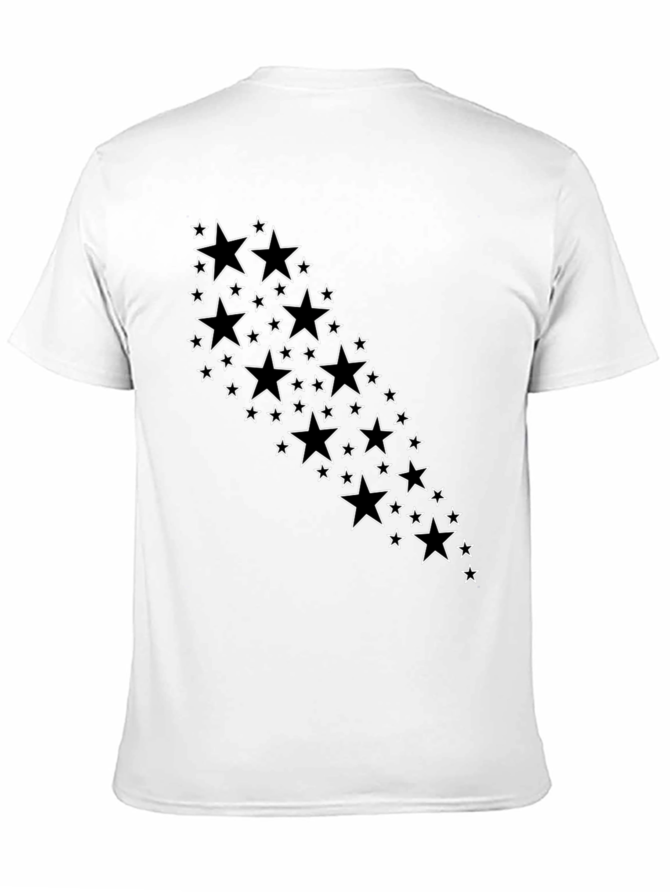Stylish Black T-Shirt with Star Design