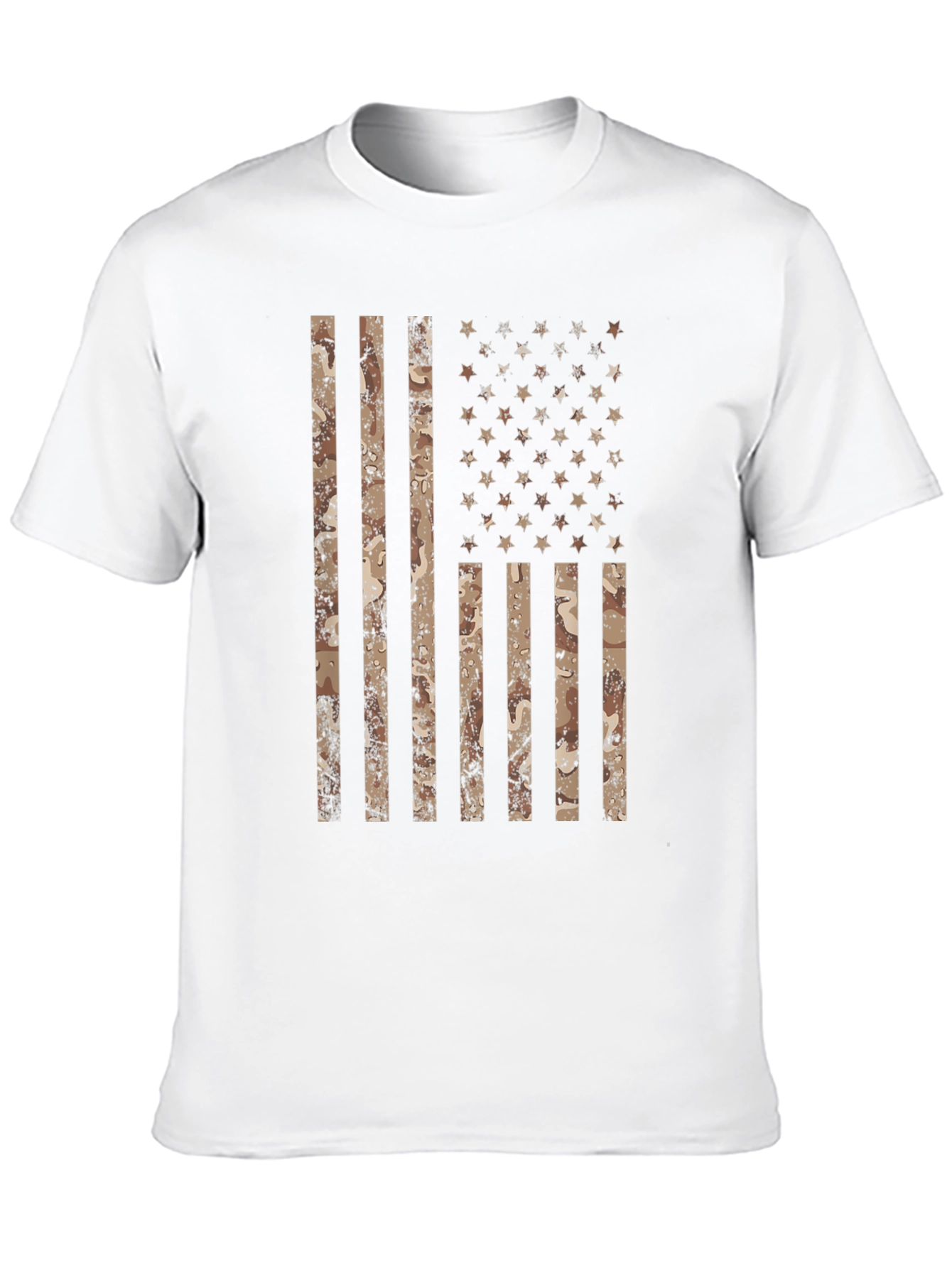 Camouflage American Flag Graphic T-Shirt