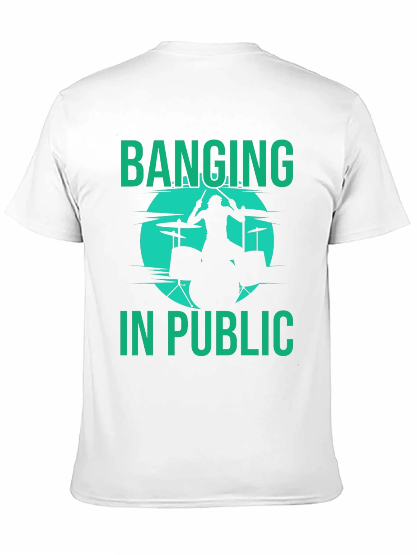 Banging in Public Drummer Graphic Tee - Black