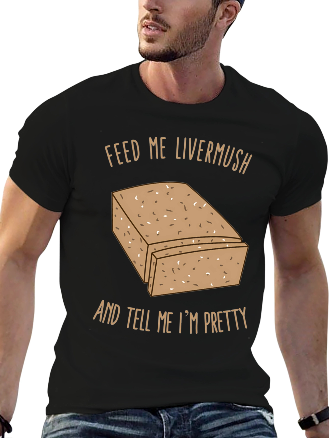 Feed Me Livermush T-Shirt Funny Foodie Tee