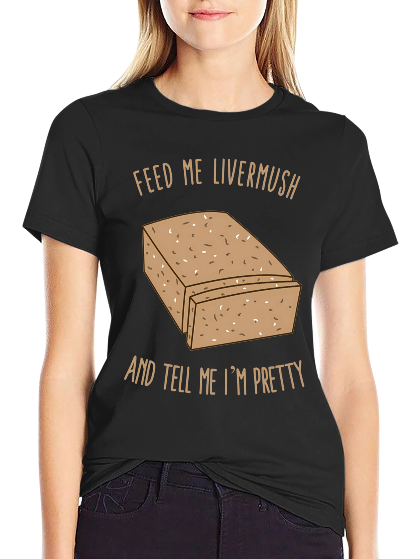Feed Me Livermush T-Shirt Funny Foodie Tee