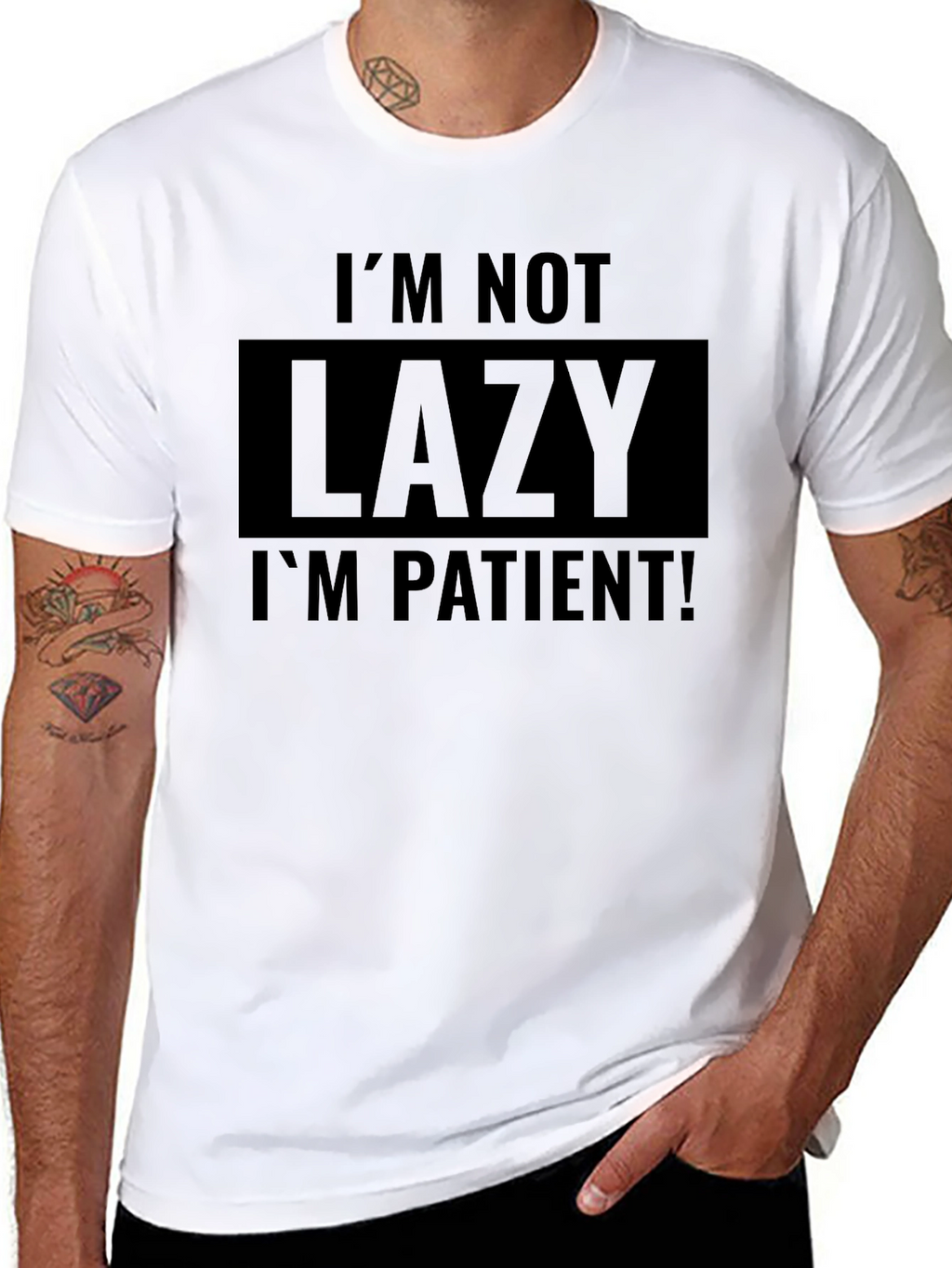 Funny Sarcastic Patient Black T-Shirt